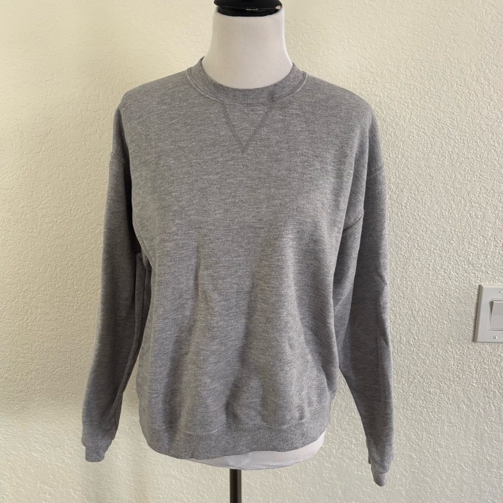 Jerzees Men's Classic Gray Crewneck Sweater